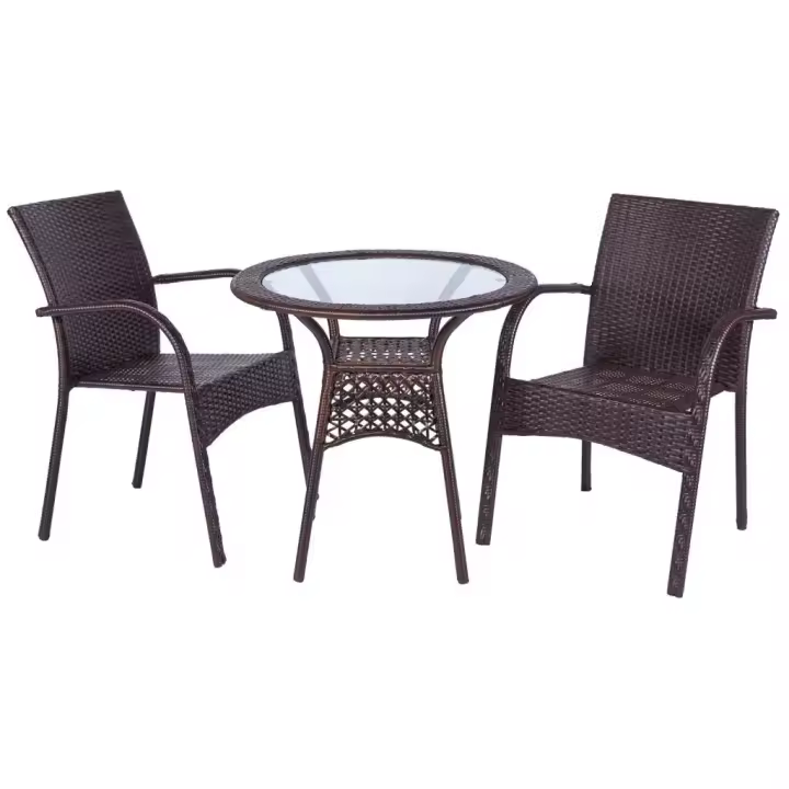 WANDERLUST DECO Conjunto Mesa y 2 Sillas Ergonómicas Moderno para Espacios Pequeños - 1
