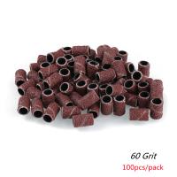 100pcs Banda De Arte De Uñas Con 4 Grados De Fijación 60# 120# 180# 240# Anillo De Pulido Para Máquina Eléctrica Accesorios De Manicura Herramienta De Corte De Uñas - details 7