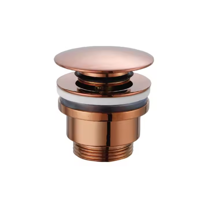 Imex VCC016 válvula de desagüe click-clack para lavabo y bidé acabado oro rosa brillo - 1