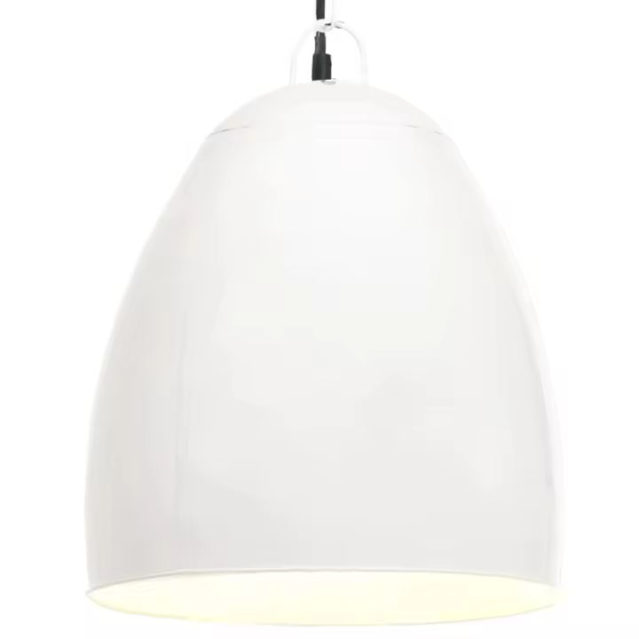vidaXL Lámpara Colgante Industrial Redonda 25 W 42 cm E27 Techo Luz Color Blanco,  Negro, y mas - 1