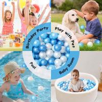 Pelotas Multicolores para Piscina y Parque Infantil, 5,5 cm, Sin BPA – Pack de 50 a 800 Unidades, Azul Nácar, Celeste y Perla | Bolas de Juego Seguro para Niños y Bebés, Ideales para Piscinas, Playground y Espacios Acuáticos - details 17