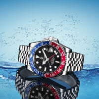Reloj Mecánico Para Hombre PAGANI DESIGN 2025 PD-1662 Resistente Al Agua 100M Cristal De Zafiro GMT Con Coronación De Mano Automática Y Múltiples Zonas Horarias - details 15