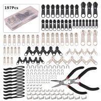 Kit De Reparación De Cremalleras 85 Piezas Fácil Reemplazo De Cabezal De Deslizador Universal Para Cremalleras Dañadas O Usadas Removibles Para Bolsos Y Ropa - details 1