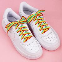 Alpargatas De Arco Iris Para Zapatos Laces De Correa Colorida Para Zapatillas De Pintalabios Y Deportes Accesorios De Cordones De Poliéster - details 8