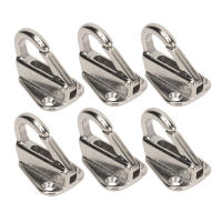 6pcs Gancho De Remolque De Acero Inoxidable Con Cierre De Resorte Fuerte Para Yate Y Marina Herramientas Náuticas Accesorios De Barco - details 2