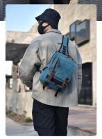 Nueva Mochila De Lona Pequeña Para Hombres Y Mujeres Bolsa Multifuncional De Hombro Para Viaje Con Capacidad Para Portátil Bolsa Escolar Rucksack Para Mujer - details 3