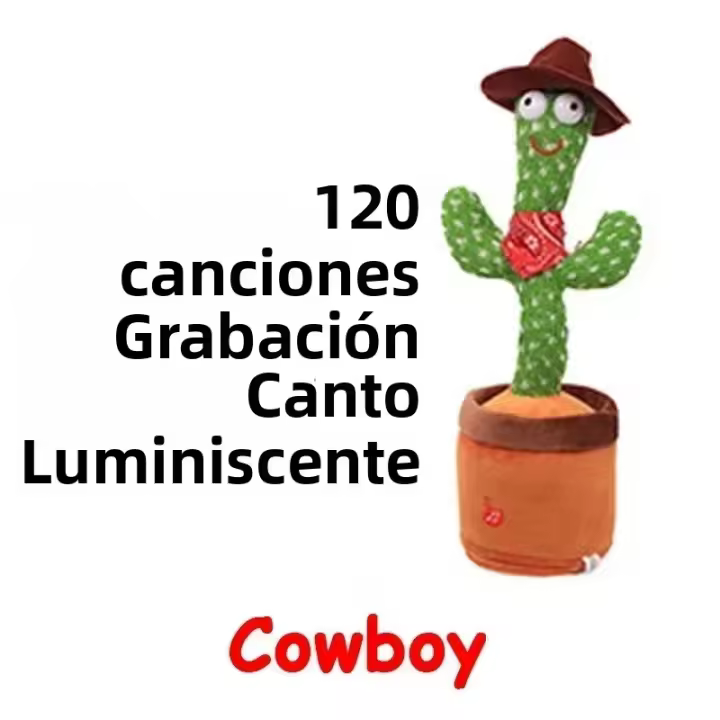 Juguete Eléctrico De Peluche De Espinilla Para Niños Que Danza Y Habla Con 120 Canciones Regalo De Cumpleaños Y Navidad Educativo Y Divertido Para Niños De 3 a 12 Años - 1