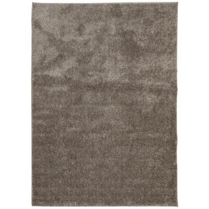 vidaXL Alfombra pelo largo aspecto brillante ISTAN 200x280 cm Color Antracita,  Beige,  Crema y mas Alfombras de área  Alfombra de Piso para Sala de Estar Dormitorio Habitación Salón - 1