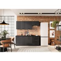 Muebles Cocina completa 200 cms color Gris Grafito con modulo Horno ref-40a - details 0
