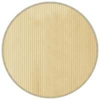 vidaXL Alfombra redonda bambú 80 cm Color Negro,  Natural,  Marrón y mas Alfombras de área  Alfombra de Piso para Sala de Estar Dormitorio Habitación Salón - details 0