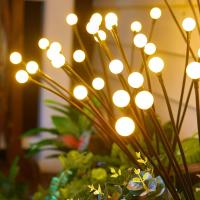 8 Luces Solares Para Jardín Con Diseño De Mariposa Luz Exterior Impermeable Vibrante Para Decoración De Patio Y Camino Calor - details 1
