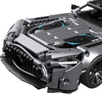 Súper Auto de Carreras para Armar – Bloques de Construcción MOC 1:14 para Niños +12 y Adultos, Modelo Deportivo Detallado - details 5