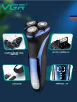 VGR Afeitadora Eléctrica Profesional Para Hombres Trimmer De Barba Flotante IPX7 Impermeable Carga Rechargeable V-306 Triple Hoja Acero Inoxidable - details 3