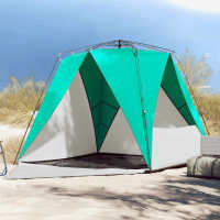vidaXL Tienda de playa 4 personas impermeable apertura rápida Color azure blue,  Gris,  Verde mar y mas - details 2