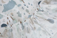 LALA - Sábana de Cama para Bebe, ropa de Cama para niños, Funda de Cama para niños, Algodón Puro, Sábana de Algodón Puro para niños Pequeños, Oso polar Azul, - details 4