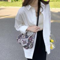 Bolso De Hombro Para Mujer En Lona Grande Capacidad Con Estampado Diseñador Bolso De Compras Reutilizable Casual Bandolera - details 14