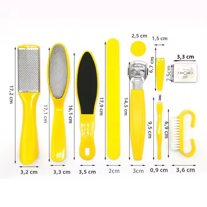 Kit De Pedicura Para Pies 10 En 1 Herramientas Para Cuidado De Los Pies Incluye Afilador De Pies Separador De Dedos Eliminador De Callos Y Tijeras De Uñas - 1