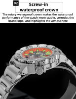 Reloj De Pulsera Mecánico Para Hombre ADDIESDIVE Lujo Esqueleto Automático Vidrio De Zafiro BGW9 Luminoso Diver 200m Acero Inoxidable - details 4