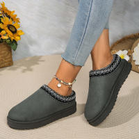 Nuevos Zapatos De Lana Para Mujer 2024 Botas De Nieve De Plataforma Calientes Botillas Antideslizantes Para Exteriores Zapatos Con Lantejuela De Nubuck Suela De TPU Adecuados Para Invierno - details 13