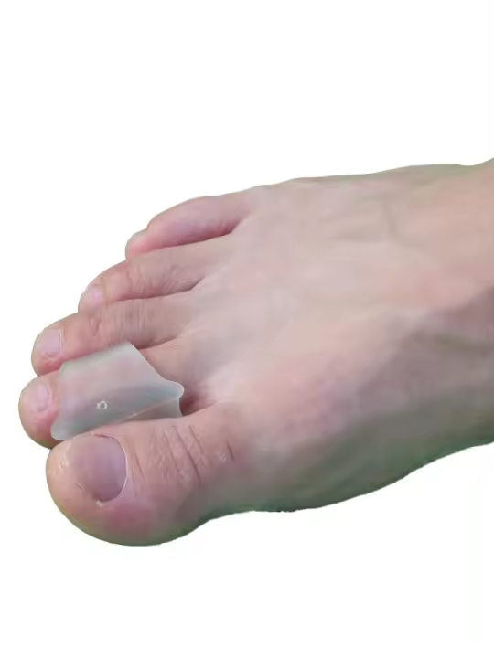 Pexmen Corrector De Dedos De Terciopelo 2/4Pcs Para Dedos Curvados Torcidos Y Enclavados Almohadilla De Apoyo Para Dedos - 1