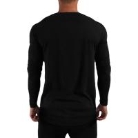 Camiseta De Correr Con Estampado De París Manga Larga Algodón Ajustada Para Hombre Ropa Deportiva De Gimnasio Fitness Musculación - details 2