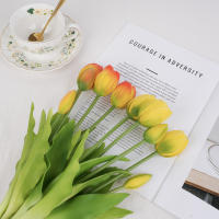 Decoración De Flores Artificiales De Silicona En Forma De Tulipán Para Bodas Y Salones Real Touch Adornos Florales Para El Hogar - details 7