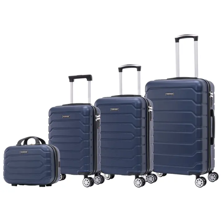 Conjunto de Maletas de Viaje Elegantes: Carcasa Ligera de ABS, Cerradura Numérica, 4 Ruedas Giratorias 360°, Asa Telescópica de Aluminio  Juego de Maletas    Set Trolley Maleta Cabina (6990 M008 8001 8002 8008 6020 D7) - 1