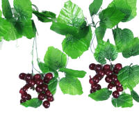 4PCS Vinateras Artificiales De Plástico Con Hojas Verdes Decoración De Pared De Plantas Para Hogar Jardín Bodas Y Fiestas - details 1
