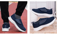 Zapatos De Caminar Para Mujer En Invierno Con Anchos Y Pies Enflados Ortopédicos Ajustables Confortables Diabéticos Con Cierre Hook & Loop Material De Suela De Goma - details 20