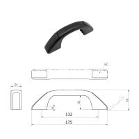 Manijas De Puerta Exterior Para Caravana Motocaravana Y Vehículo 175mm Con Cubiertas De Agujeros Piezas De Repuesto Para Puertas - details 1