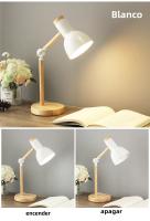 Lámpara De Escritorio Plegable De Madera Nórdica Para Estudiantes Con Interruptor De Botón Empuñadura AC85-260V EU/US/UK Plug - details 7