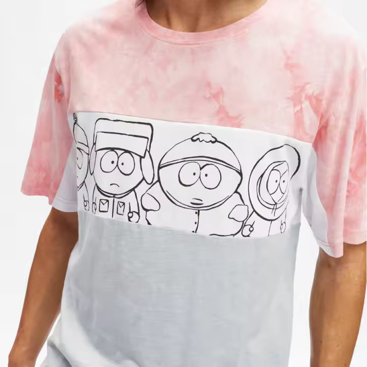 CAMISETA Manga Corta HYDROPONIC SOUTH PARK SLOT TIE DYE PINK / WHITE / BLUE 22022-02 - 1
