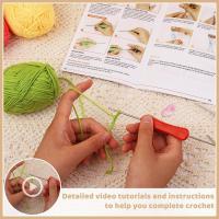 Kit De Crochet Para Principiantes Con Video Tutorials Incluidos Kit De Tejer Para Comenzantes Con Flores Material De Lana - details 9