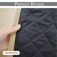 Cortinas Negras Aislantes De Calor Con Capa Impermeable Y Ventilación Para Patio Exterior Resistente Al Viento Y a Invierno Decorativas Para Sala De Estar Y Dormitorio - details 8