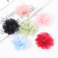 2/5Pcs Flores Artificiales De Chiffon De 6CM Para Decoración De Casas Bodas Invitaciones Y Vestidos Accesorios De Flores Artificiales - details 5