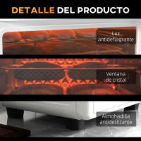 HOMCOM Horno Eléctrico Multifunción de Sobremesa Mini Horno Tostador de 13L 1200W Freidora de Aire con 12 Modos de Calor Temporizador y Temperatura Regulable Blanco - details 3