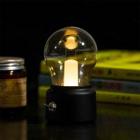 Lámpara De Escritorio Recargable USB Vintage Retro Dorada Sin Cable Para Decoración De Hogar Y Estudio Luz Nocturna Para Fiestas De Año Nuevo - details 2