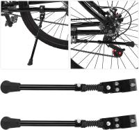 Patas de bicicleta, 2 piezas soporte de bicicleta ajustable de aluminio universal ajustable Kickstand bicicleta sidstand Kickstand bicicleta soporte lateral para 16 ''-24'' bicicleta - details 2