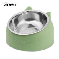 Tazón De Alimentos Para Mascotas De Acero Inoxidable Resistente Al Caídas Con Boca Oblicua Protege La Columna Vertebral Diseño De Gato Y Perro Juguetón - details 14