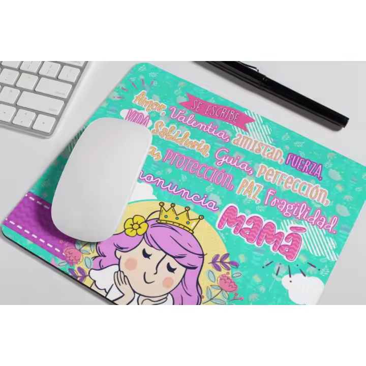 Alfombrilla para Raton mama ,DIA DE LA MADRE,8M,SUPER MAMA UNIDAD REGALO CUMPLEAÑOS oficina gamers ada y sus detalles - 1