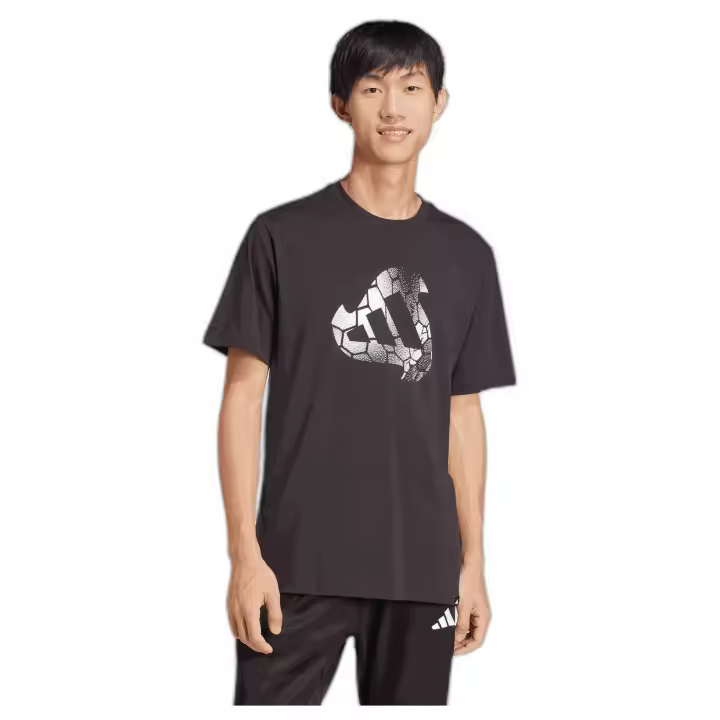Camiseta de Manga Corta Adidas C Hot Q1 para hombre en color negro - 1