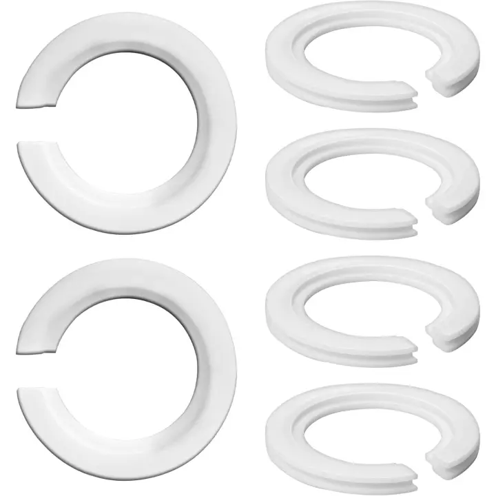 Anillo adaptador de pantalla de lámpara E27 a E14, arandela reductora de adaptador de pantalla de lámpara, 6 piezas - 1