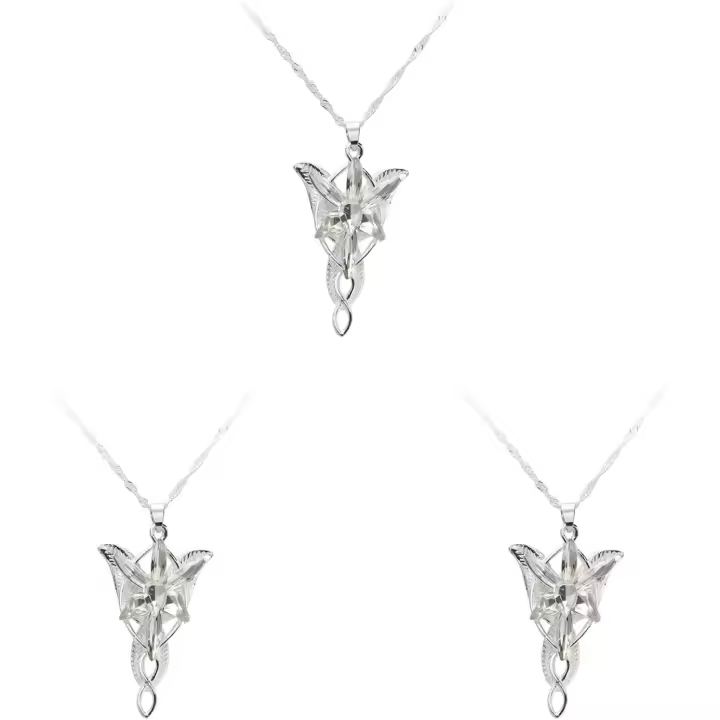 3X El Señor de Los Anillos-Arwen-Colgante Estrella de La Tarde - 1