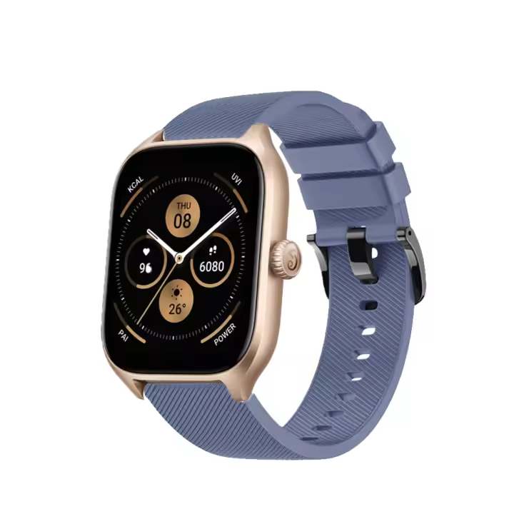 Correas de silicona compatibles con Amazfit GTS 4, 4 Mini, GTS 3, GTS 2, 2E, 2 Mini, Amazfit GTS y Bip, Bip U, Bip U Pro pulseras con cierre de hebilla metálico, impermeables, flexibles y ajustables - 1
