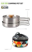 Juego De Cocina Para Camping 2pcs Kit De Cocina Al Aire Libre Utensilios De Acero Inoxidable 304 Para Viajes Y Pícnic - details 6