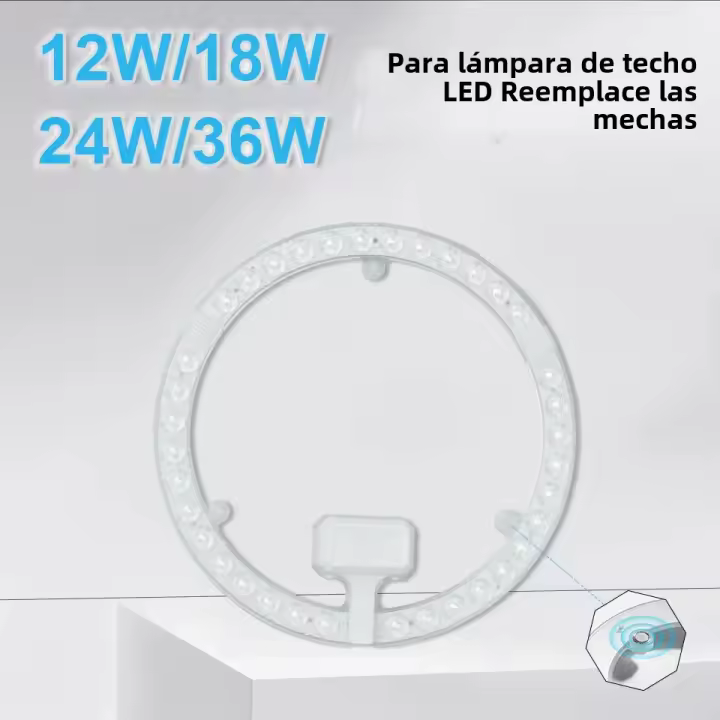 Lámpara Circular LED Panel 12W 18W 24W 36W AC 220V Luz De Techo Redonda SMD Para Iluminación Doméstica Y Comercial - 1