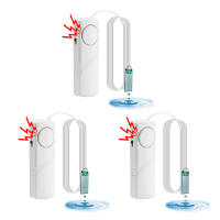 Detector De Fugas De Agua Con Alarma Instantánea De 90dB Sensor De Inundación Con Cable De 1M Alerta Auditiva Y Batería Recargable Para Tubos Pisos Cocina Baño - details 1