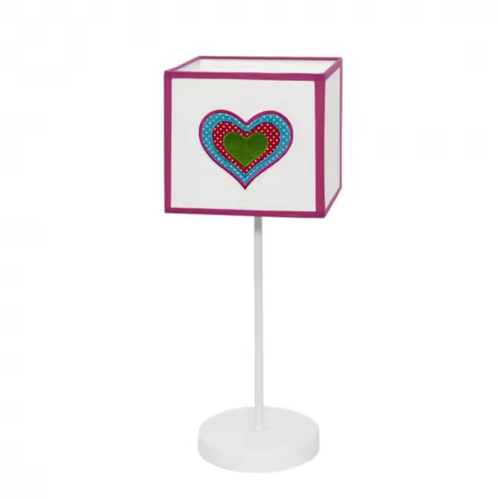 Lámpara de Mesa FABRILAMP Sobremesa Amor 1xe14 Blanco/rosa - 1