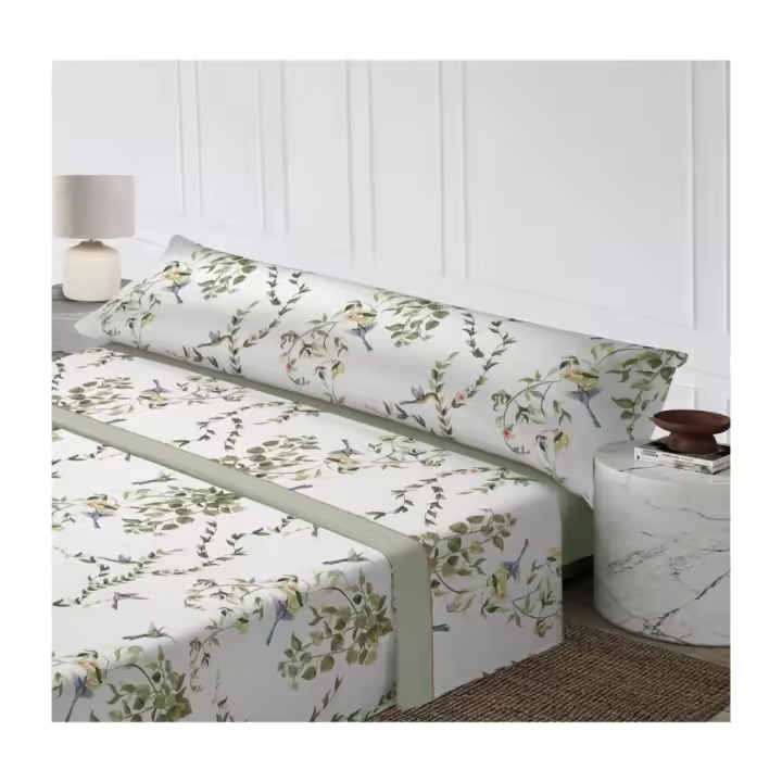 Juego de Sábana poliéster de Verano estampado geométrico unisex novedoso, acabado de gran suavidad y no hacen bolas para camas de 90cm 105cm 135cm 150cm 180 cm - 1