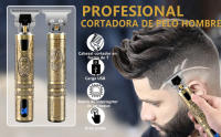 Máquina de Cortar Pelo Profesional, Cortapelos inalámbrico Hombre Cortador de Pelo Recargable con Hoja T, Recortadora de Barba con 4 Peines-guía para Uso de Hogar y Peluquería - details 0